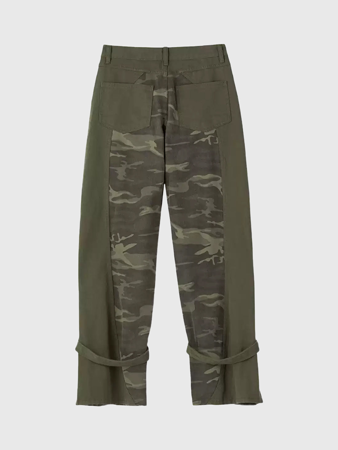 Weekday Outdoor Relaxed Wide-Leg Parachute Maxi Pants - Olive