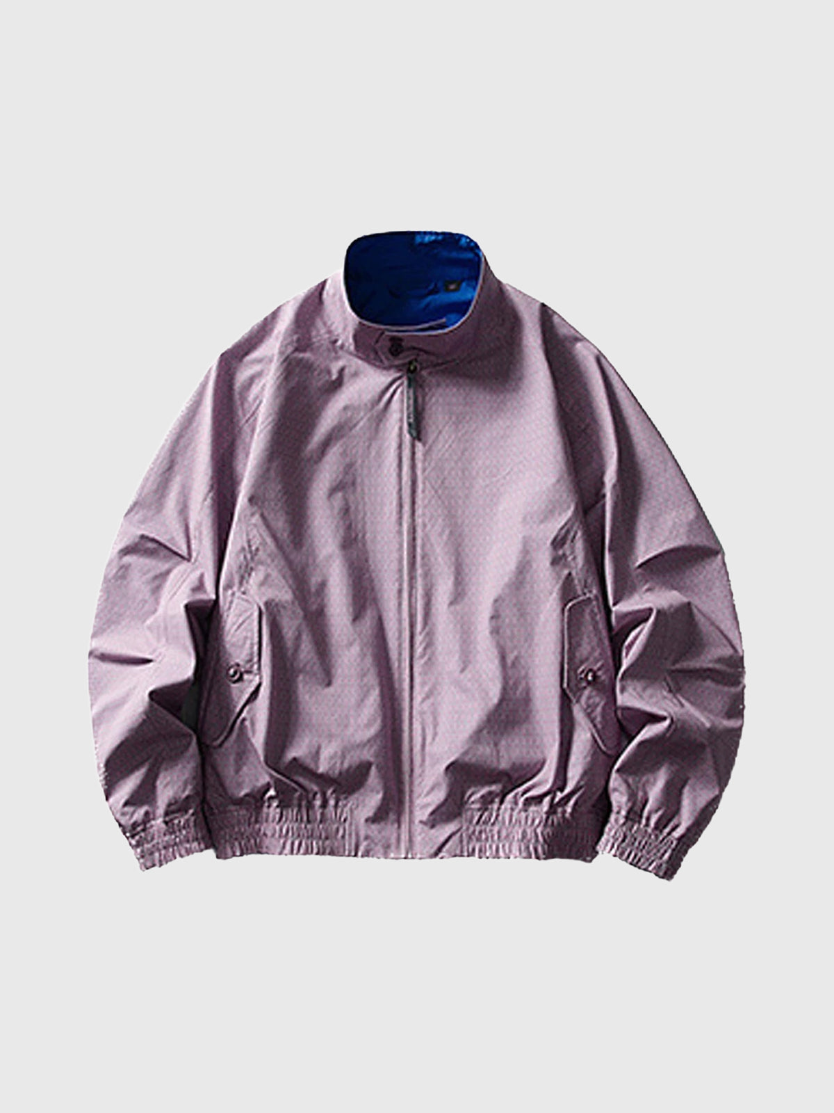 Weekday Outdoor Baggy Contrast Color Zip-up Jacket - Purple