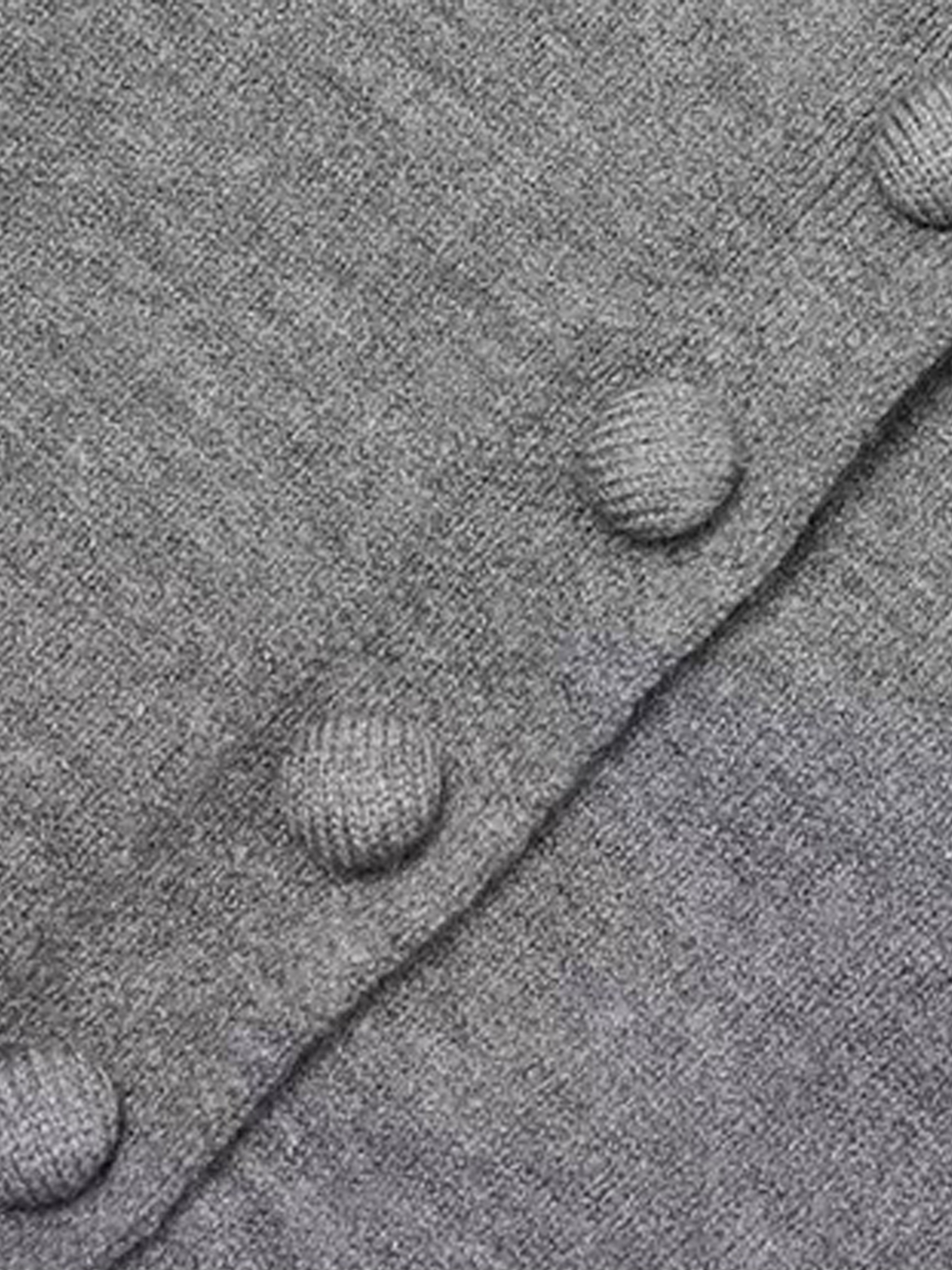 Brick Lane Ribbed Button-Down Long Sleeve Henley Tee - Grey
