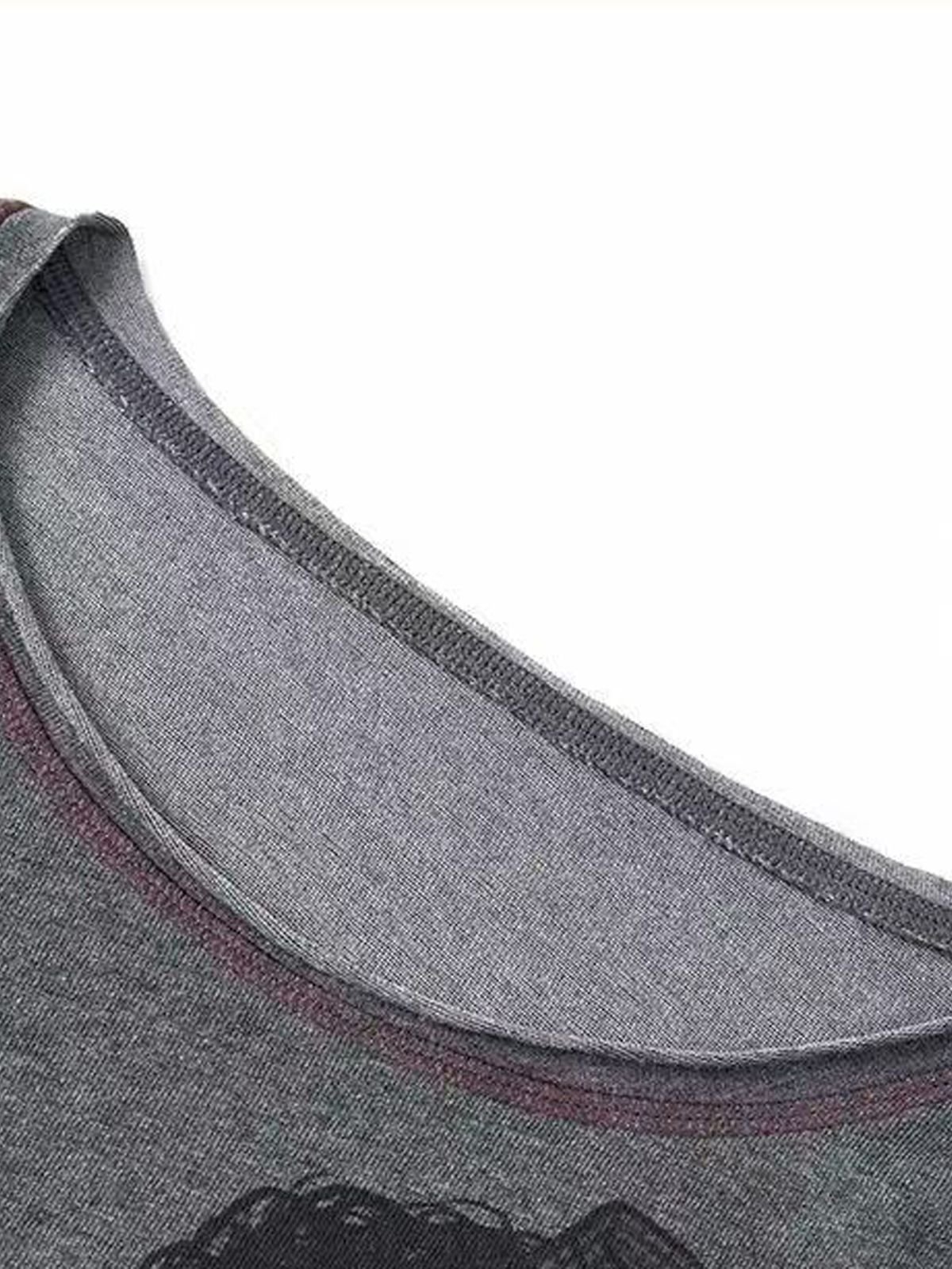 Brick Lane Graphic Print Long Sleeve Tee - Charcoal