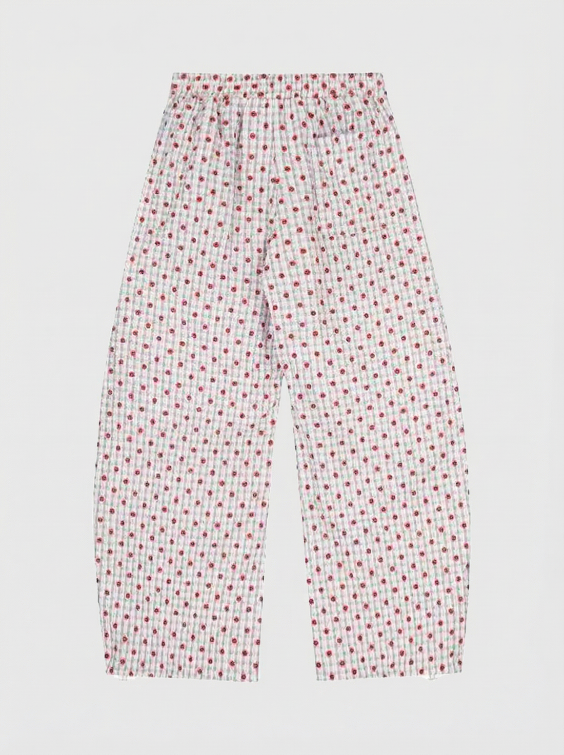 Booked All Day Curve Pants – White Mix