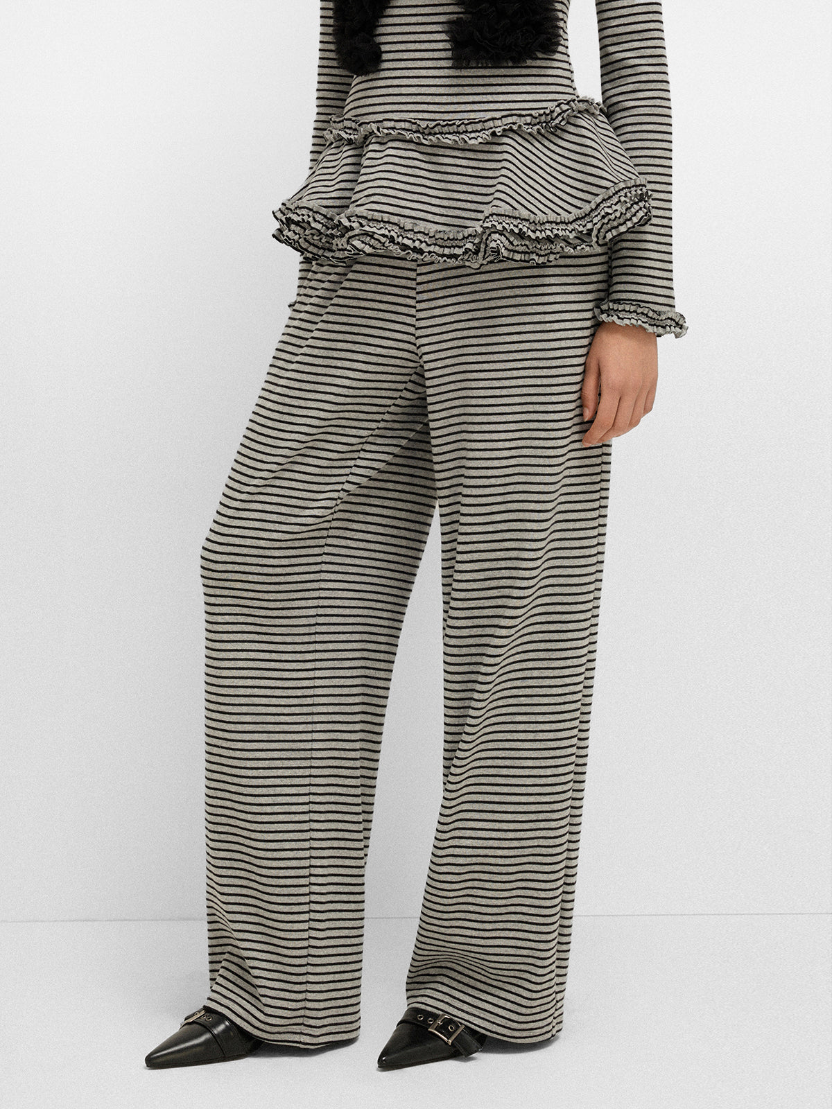 Grey Area Warning Set Pant – Stripe Grey