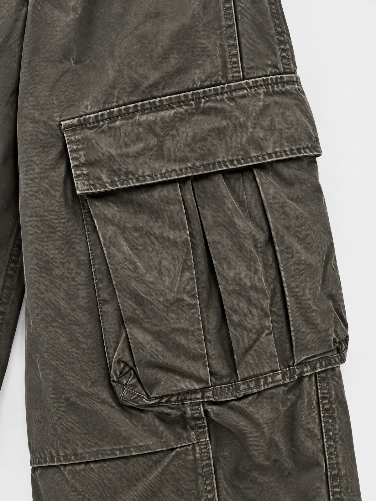 Weekday Outdoor Multi-Pocket Parachute Cargo Maxi Pants - Grey