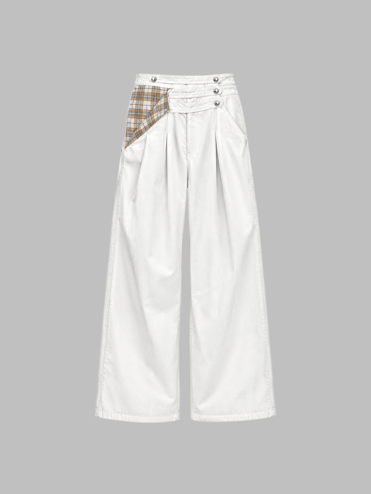 Weekday Outdoor Relaxed Wide-Leg Parachute Maxi Pants - White