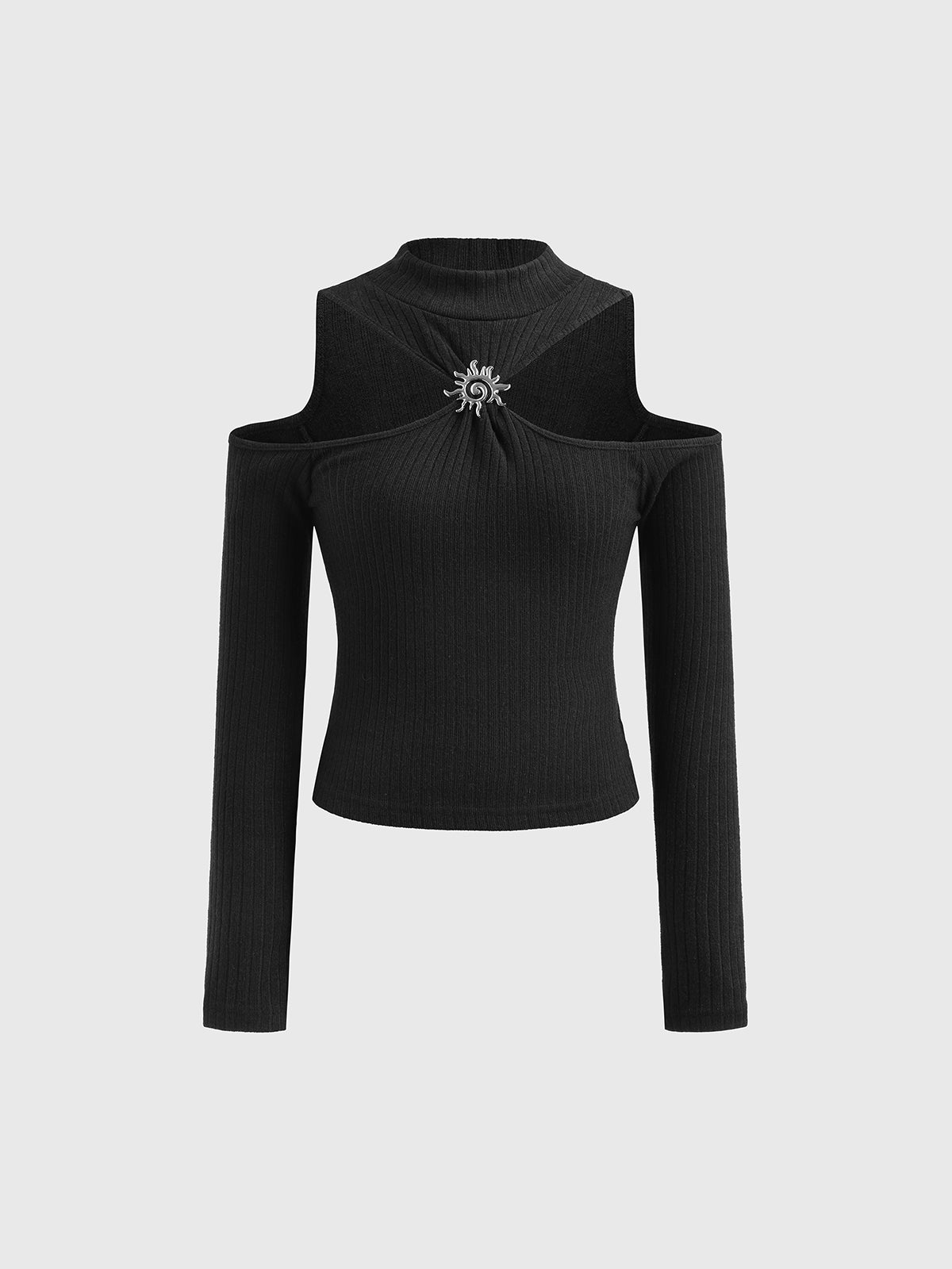 Night Watch Slim Knit Sweater – Ink Black