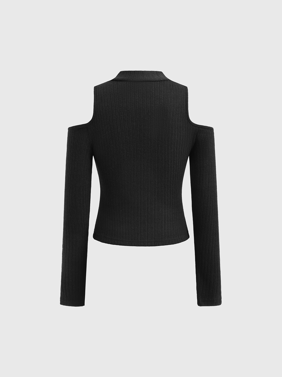 Night Watch Slim Knit Sweater – Ink Black