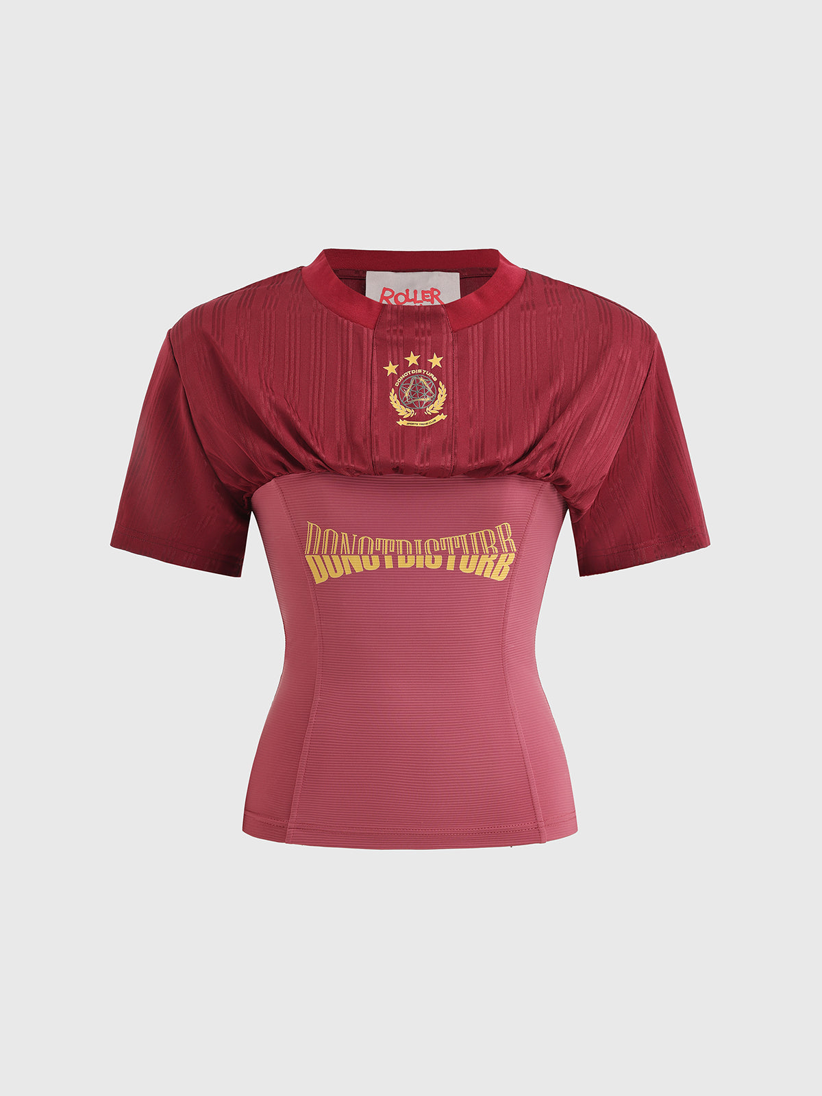 Redline Split Layer Jersey Tee – Cherry Red