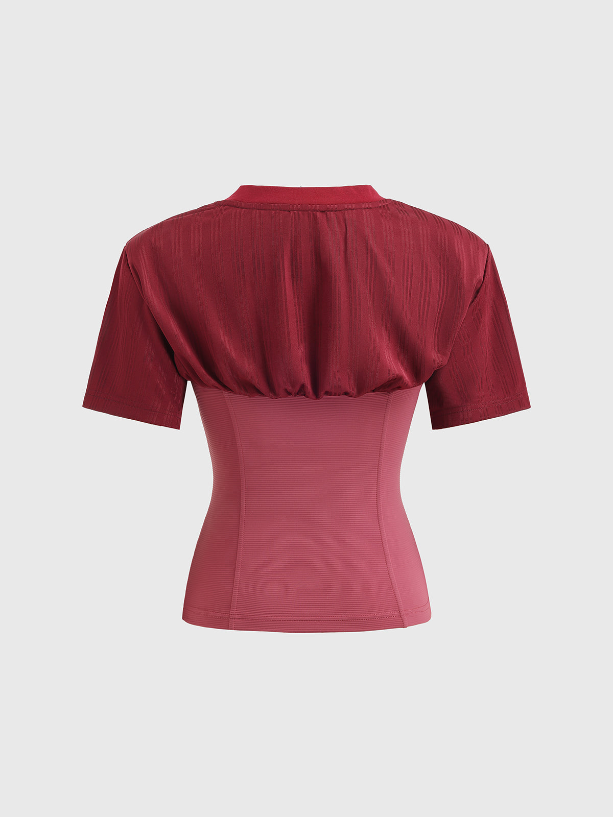 Redline Split Layer Jersey Tee – Cherry Red