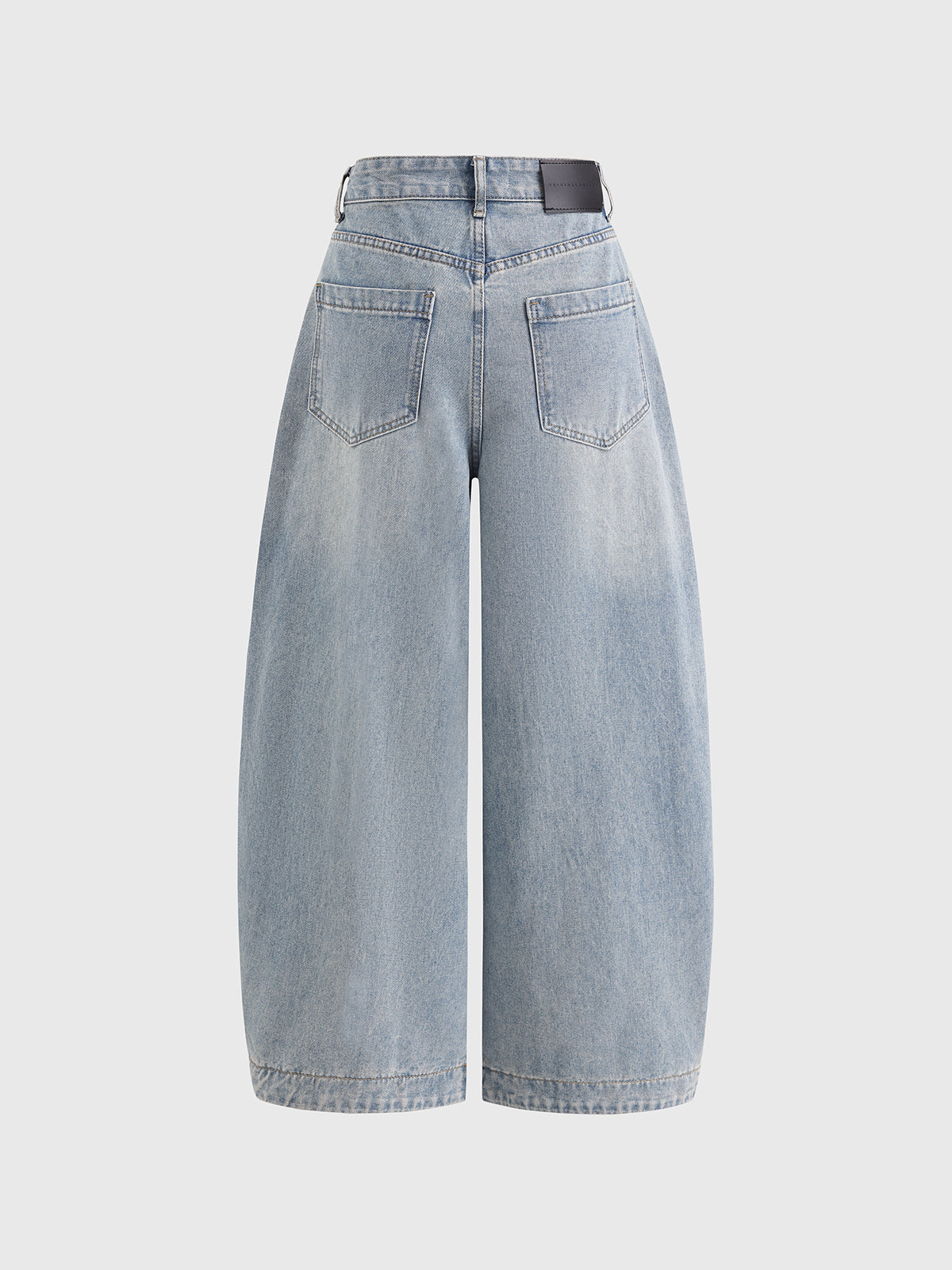 Bent Line Denim Pants – Pale Blue