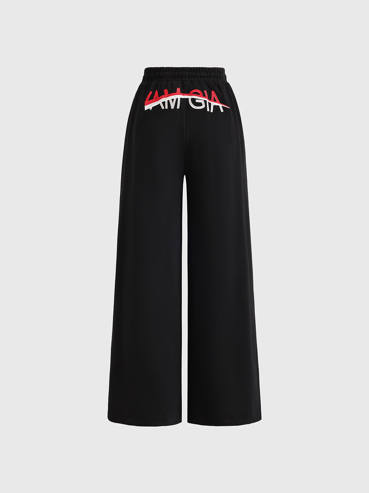 Split Power Wide Training Pants – Black Red