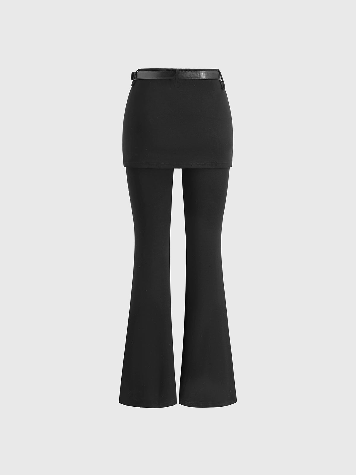 Smart Office Hours Layered Pants – Ink Black
