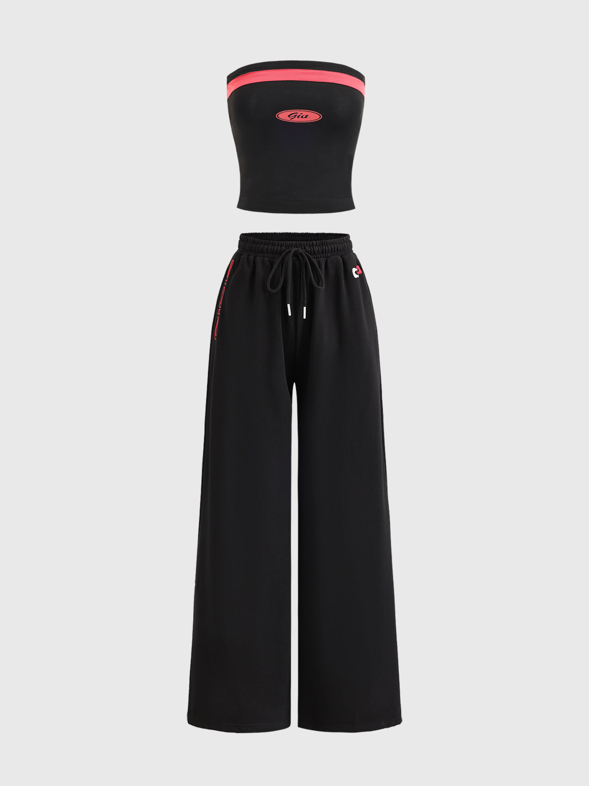 Split Power Contrast Set – Black Red