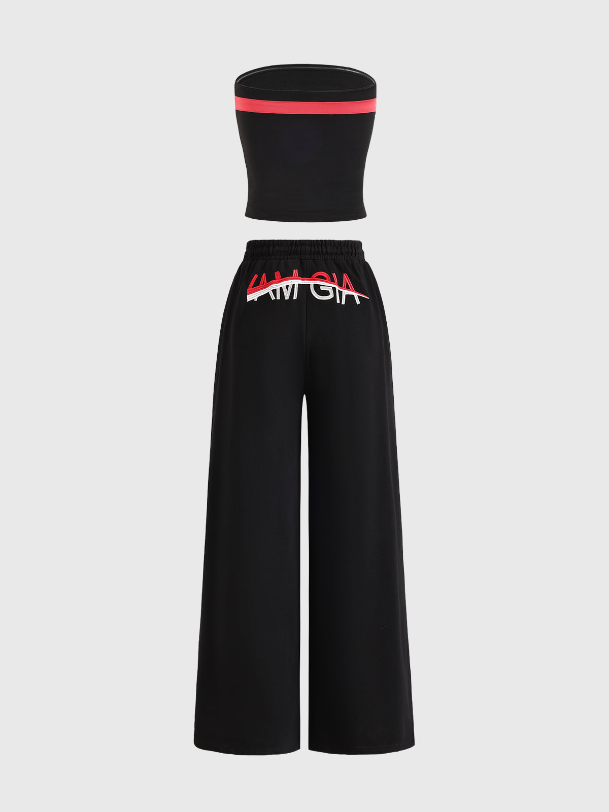 Split Power Contrast Set – Black Red