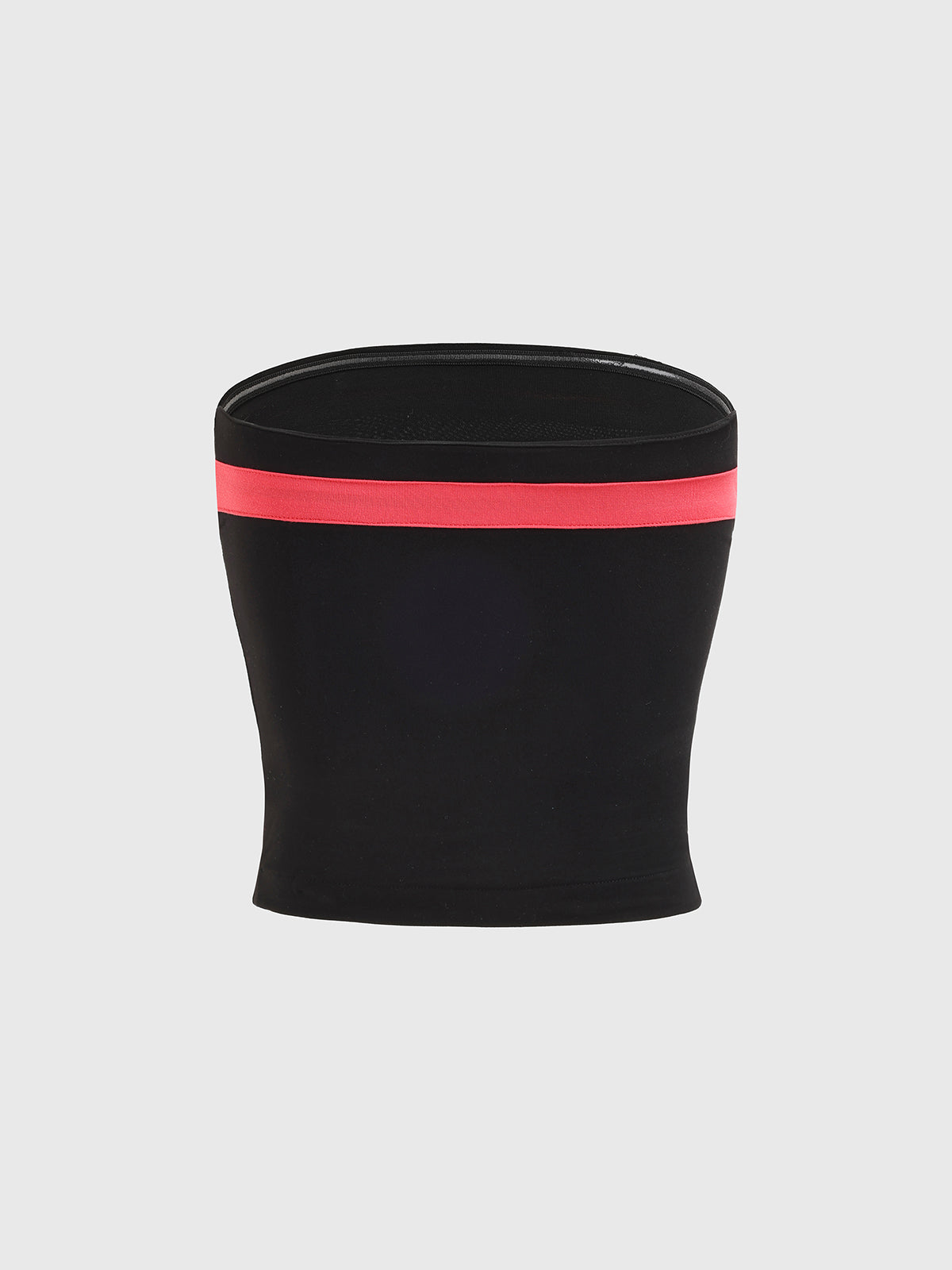Split Power Contrast Tank – Black Red