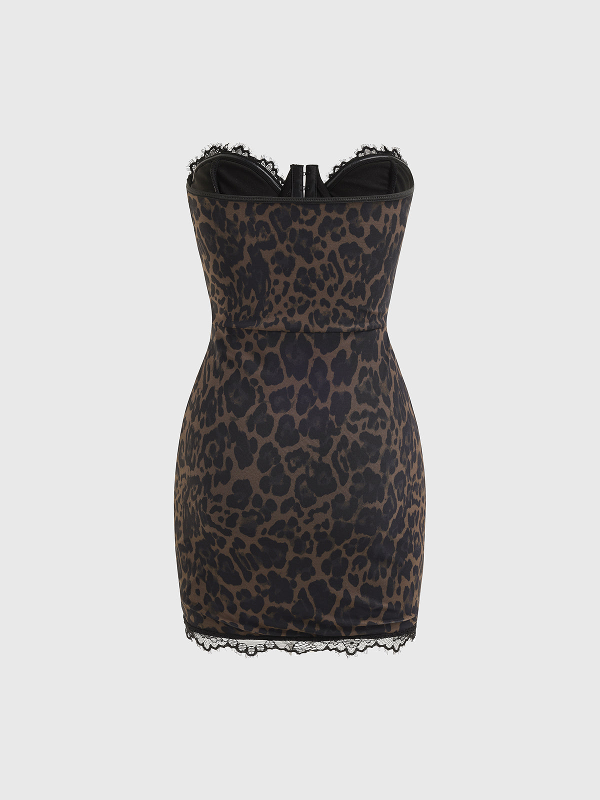 Untamed Proof Laced Body Dress – Leopard Noir