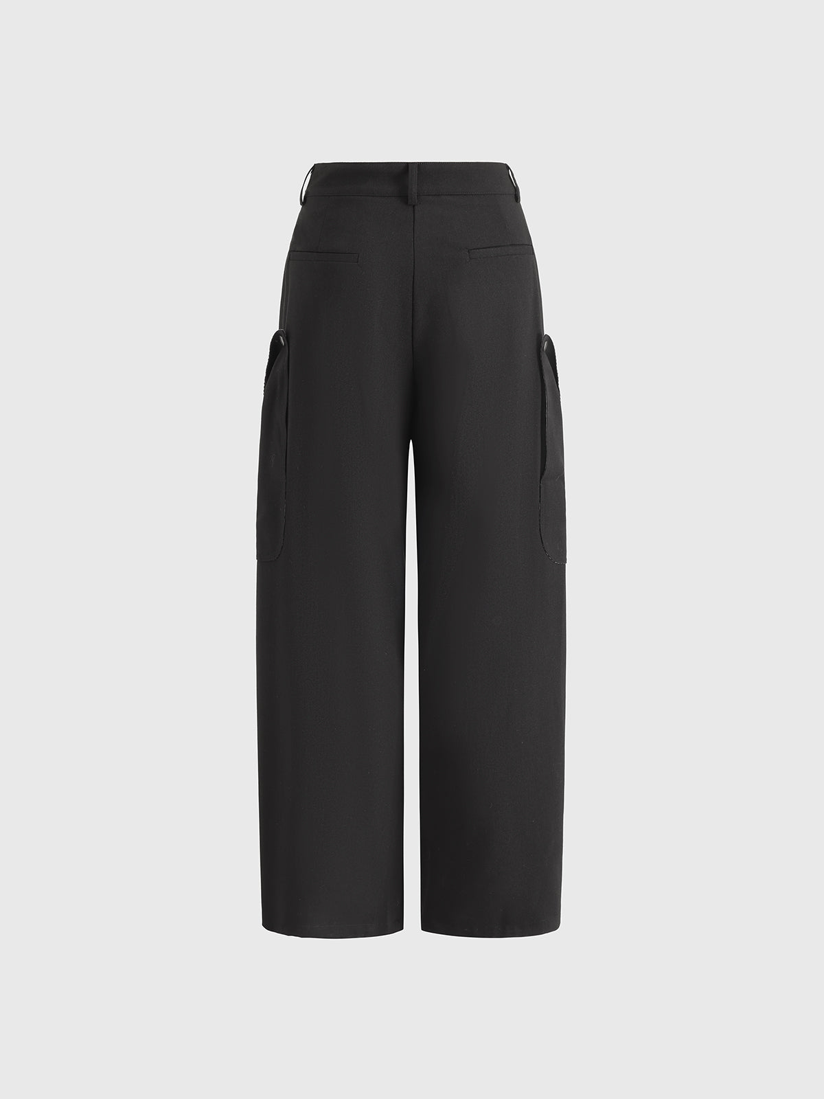 Clean Cut Check Cargo Pants – Jet Black