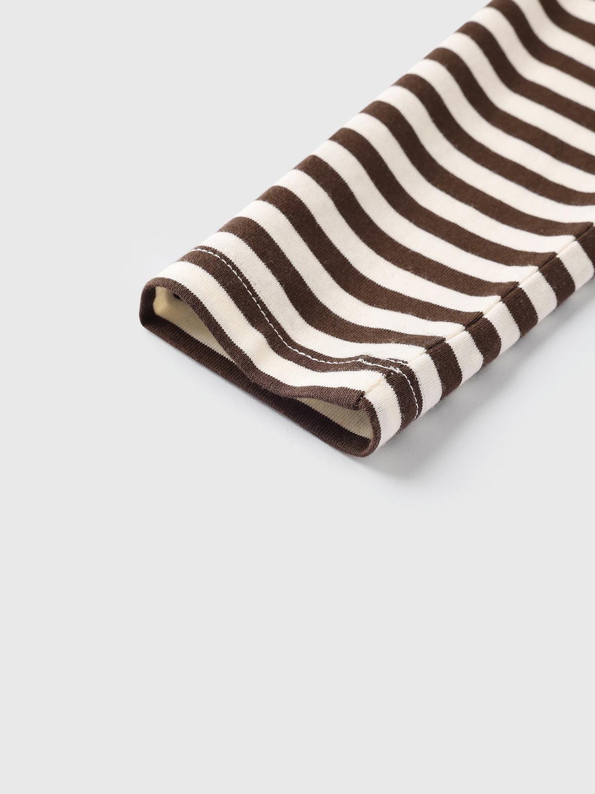 Fine Tension Open-back Stripe Top – Cream Mocha
