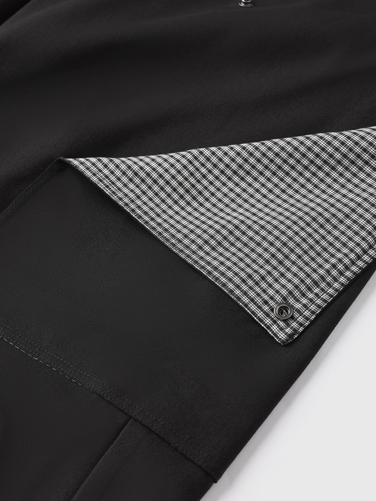 Clean Cut Check Cargo Pants – Jet Black