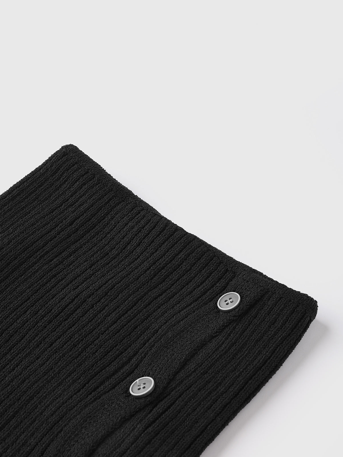 Open The book to Find a Knit  Skirt – Jet Black.