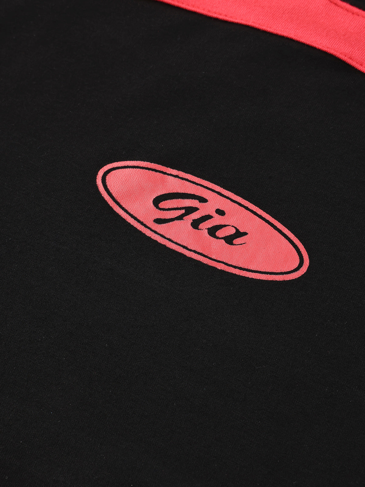 Split Power Contrast Tank – Black Red