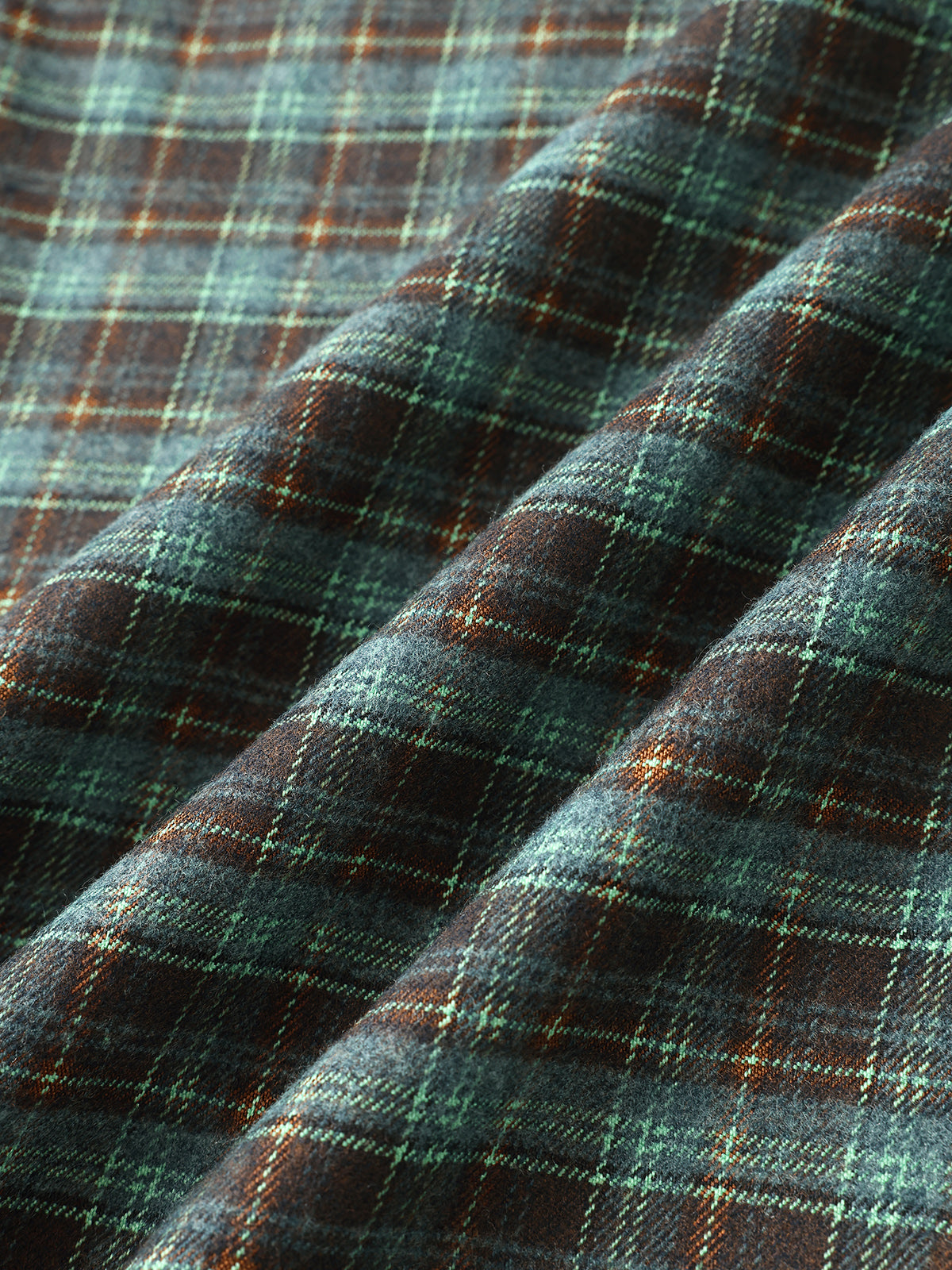 Double Vision Check Cut Pants – Forest Green