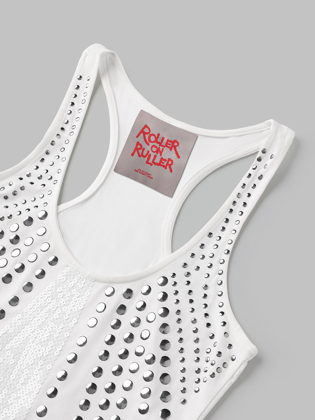 Crystal Trace Body Tank – Chalk White