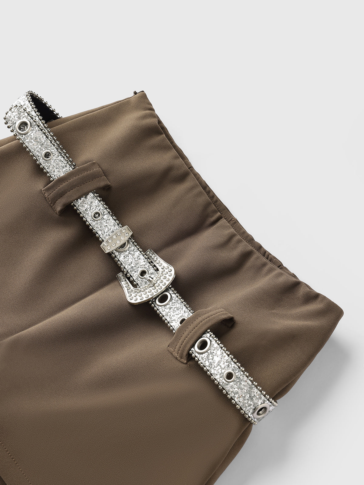Start the Engine Mini Skirt – Dust Brown