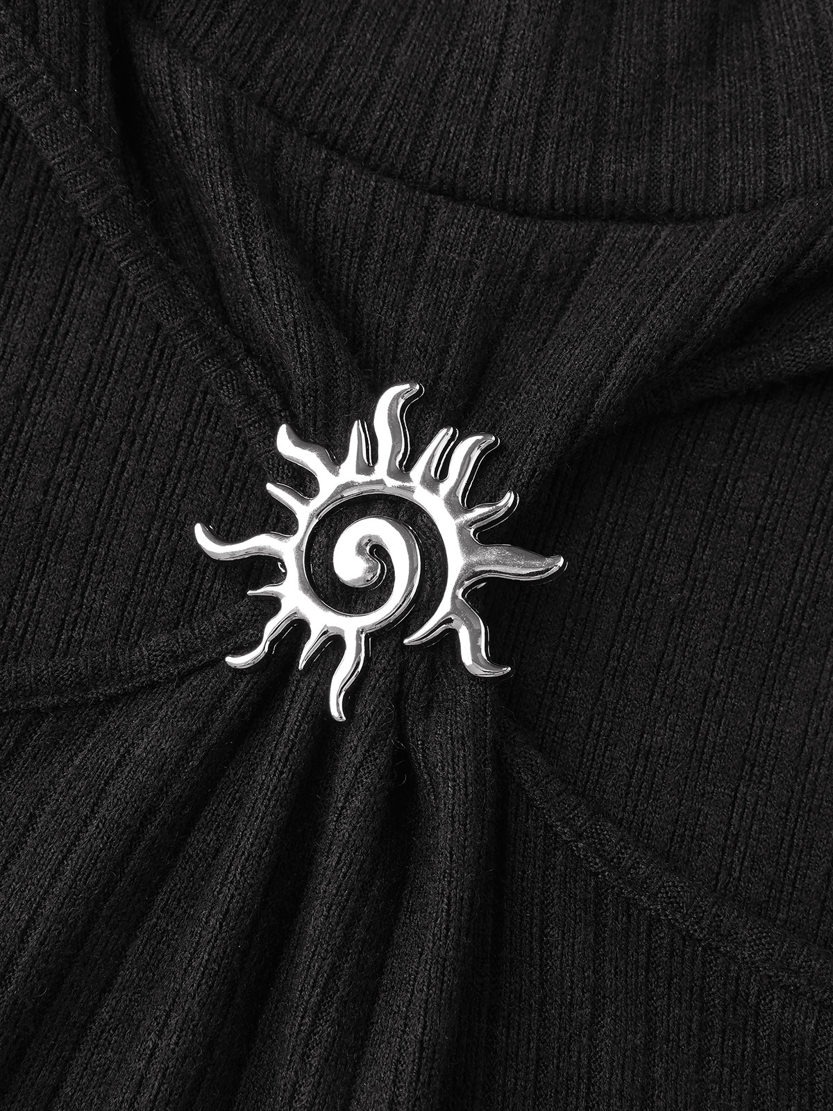 Night Watch Slim Knit Sweater – Ink Black