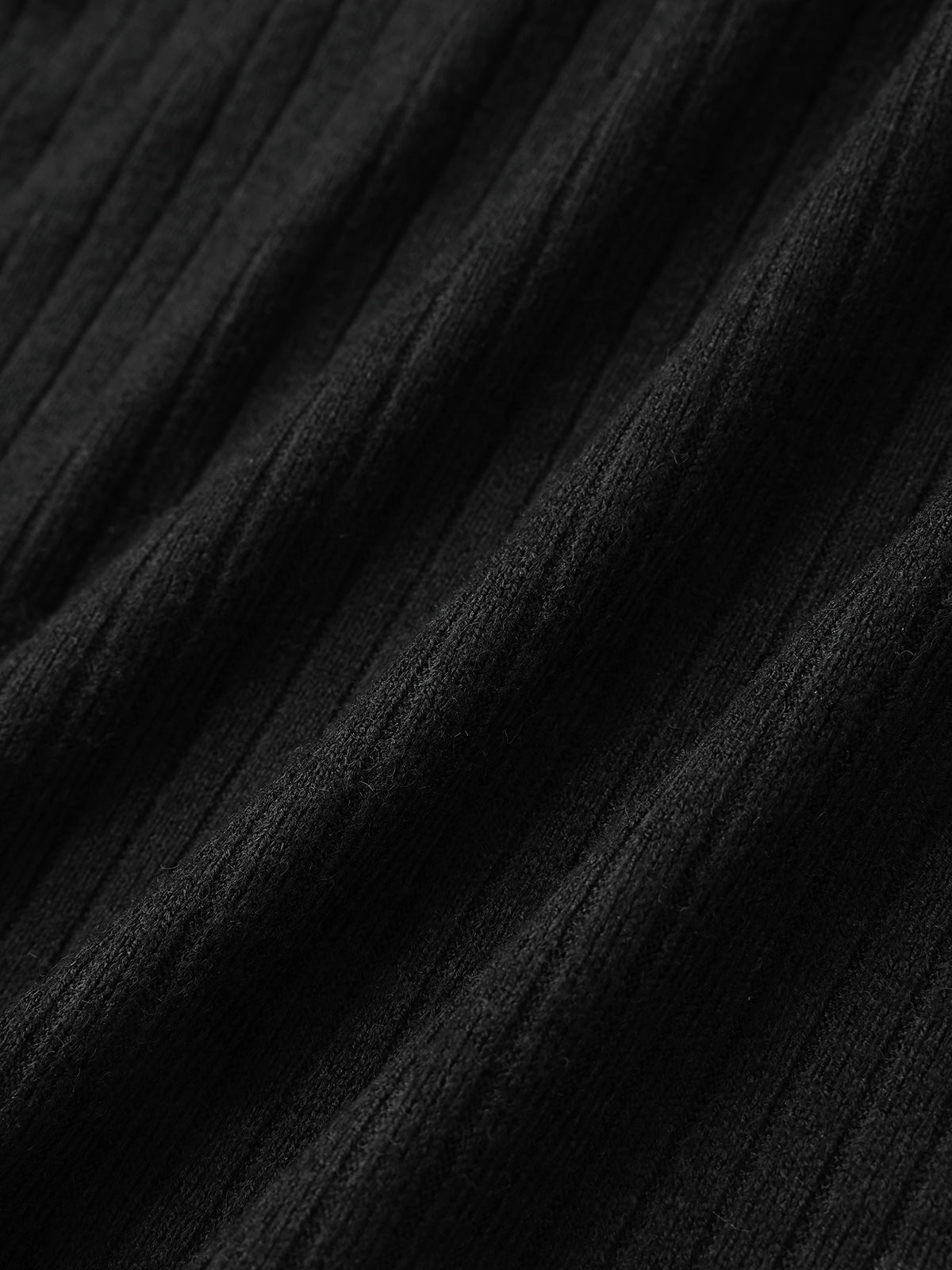 Night Watch Slim Knit Sweater – Ink Black