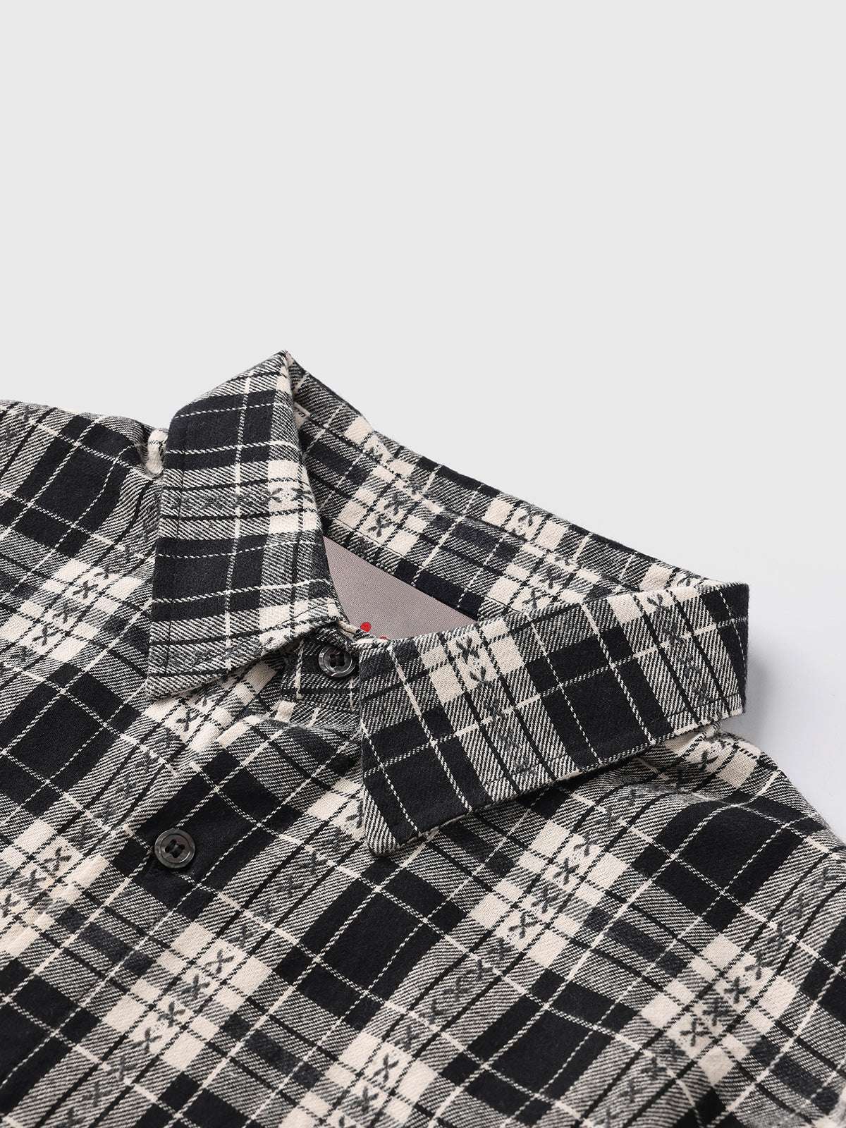 Soft Threat Bow Shirt – Shadow Check