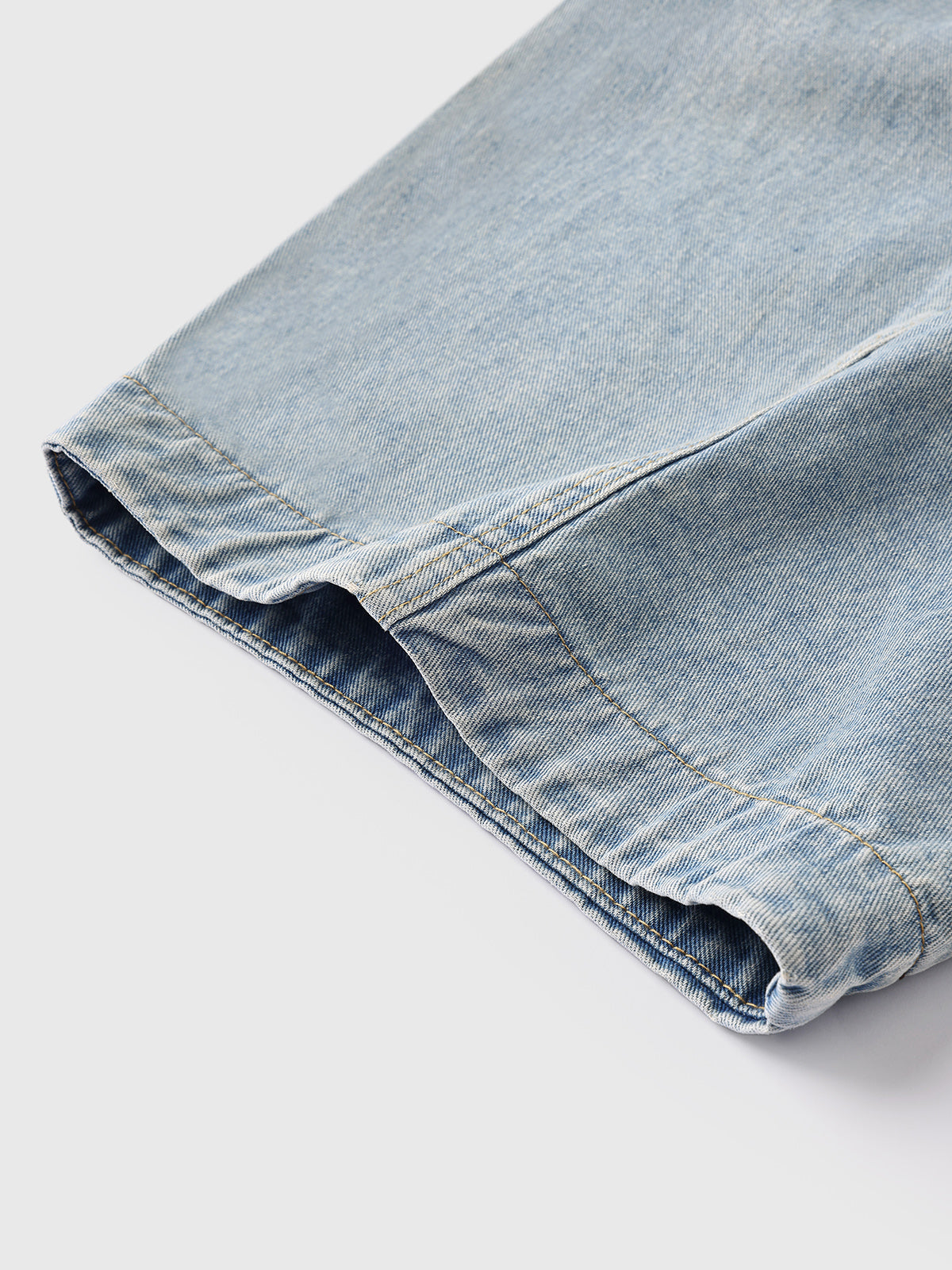 Bent Line Denim Pants – Pale Blue