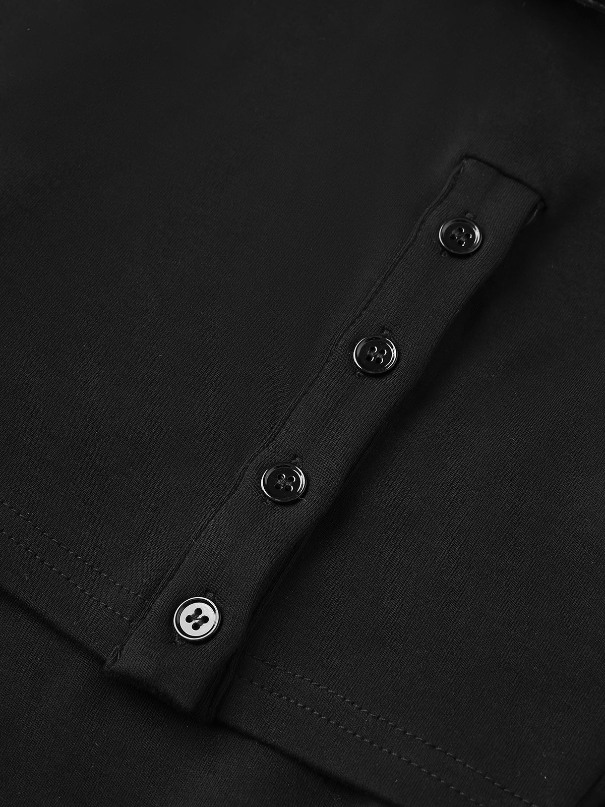 Smart Office Hours Layered Pants – Ink Black