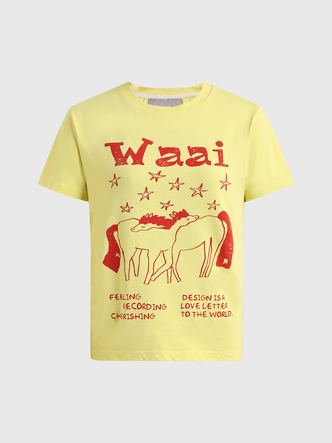 Sunny Noise Graphic Tee - Lemon Yellow
