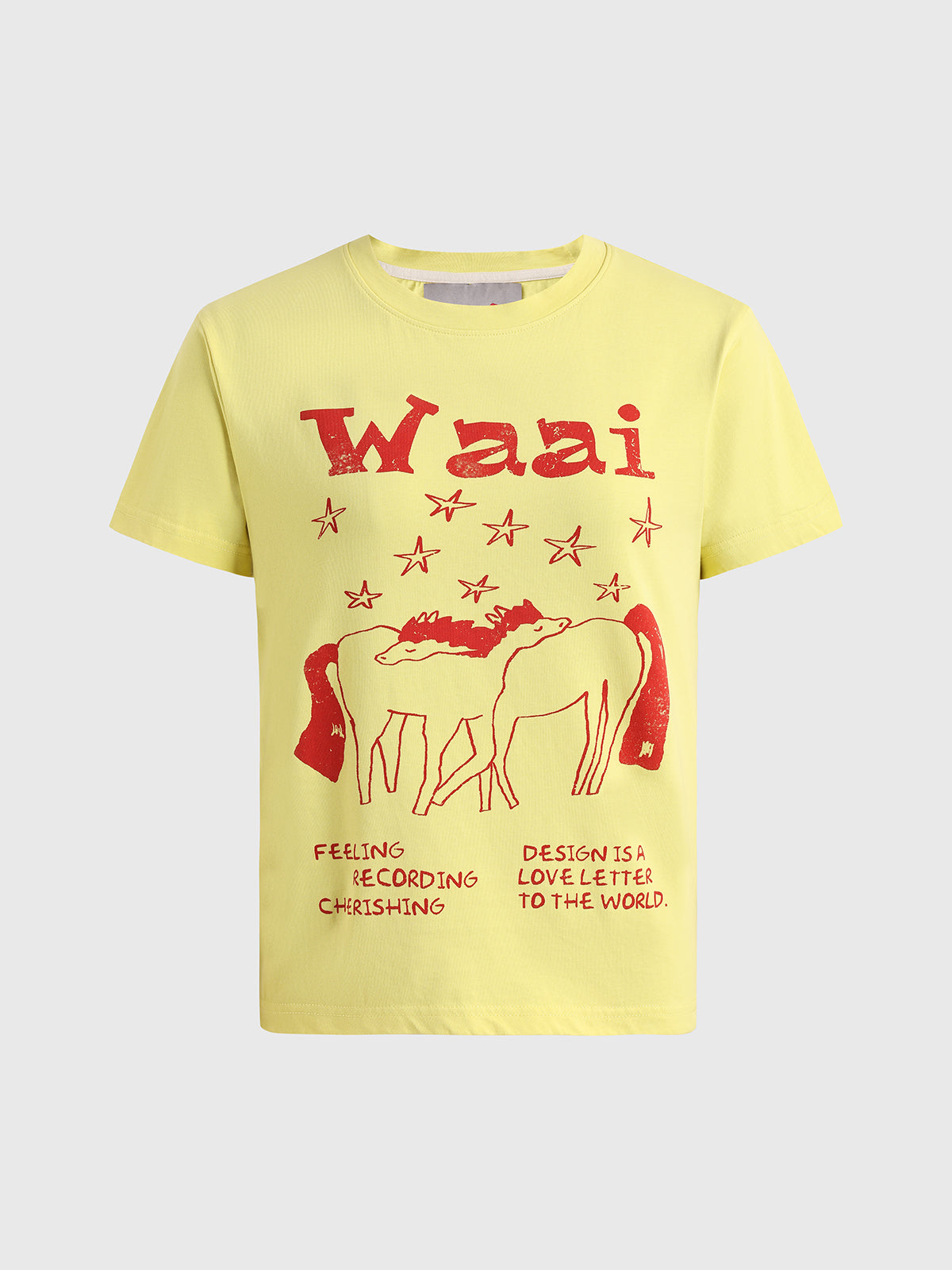 Sunny Noise Graphic Tee - Lemon Yellow