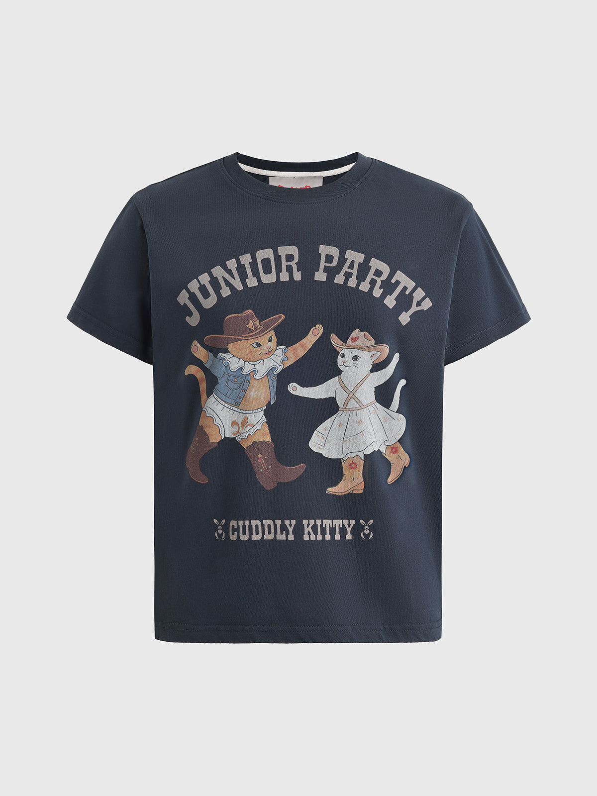 Dorm Crest Graphic Tee - Navy Blue