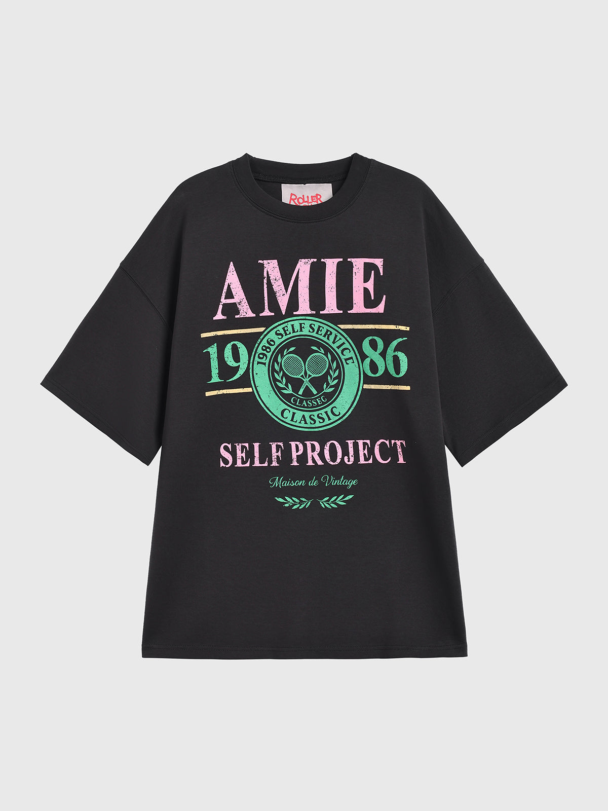 Lecture Skip Graphic Tee - Deep Black