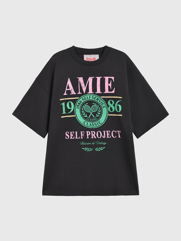 Lecture Skip Graphic Tee - Deep Black