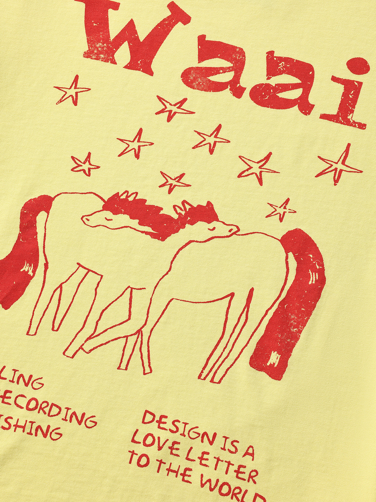 Sunny Noise Graphic Tee - Lemon Yellow