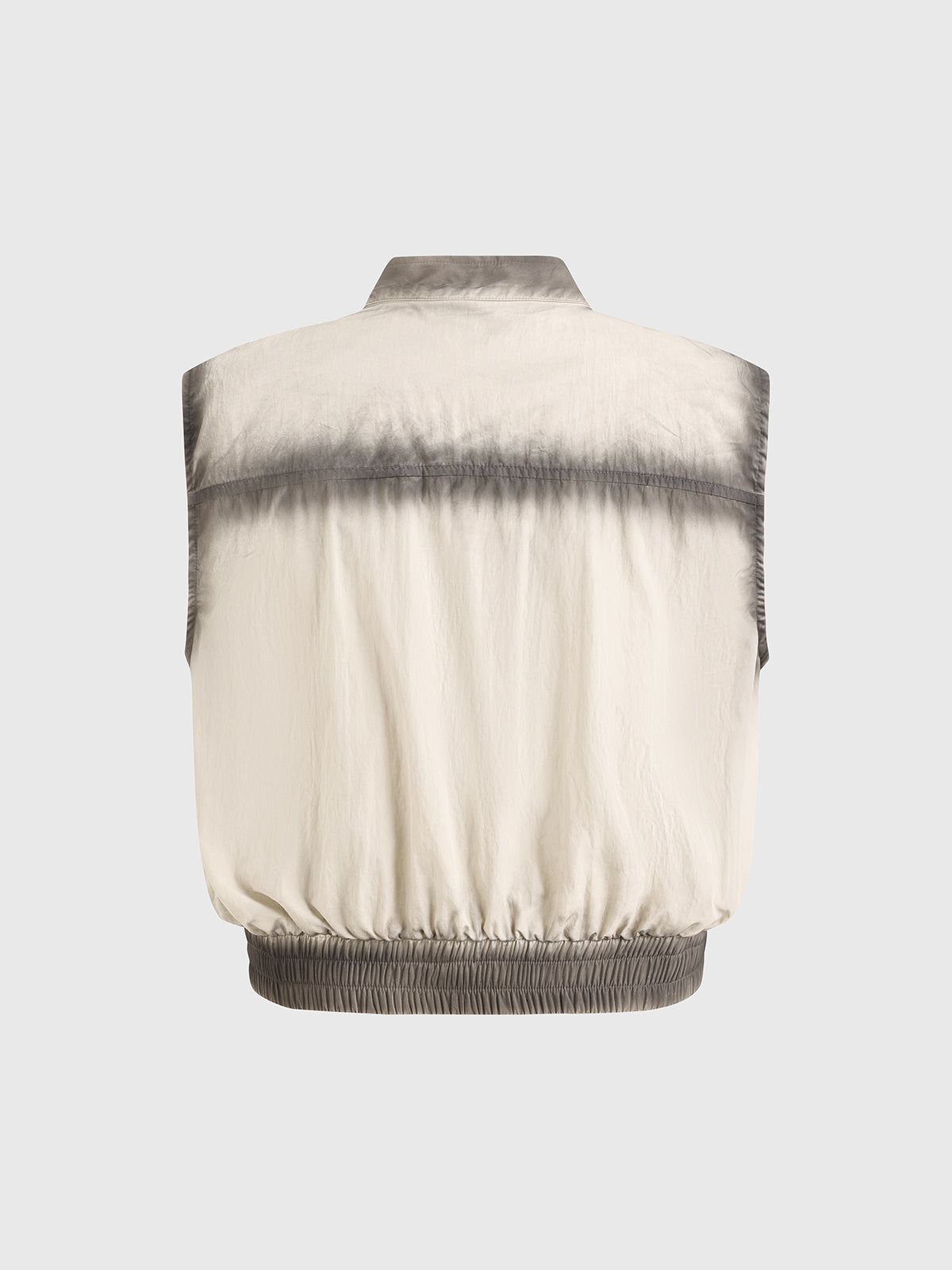 Brick Lane Baggy Contrast Color Utility Vest - Apricot