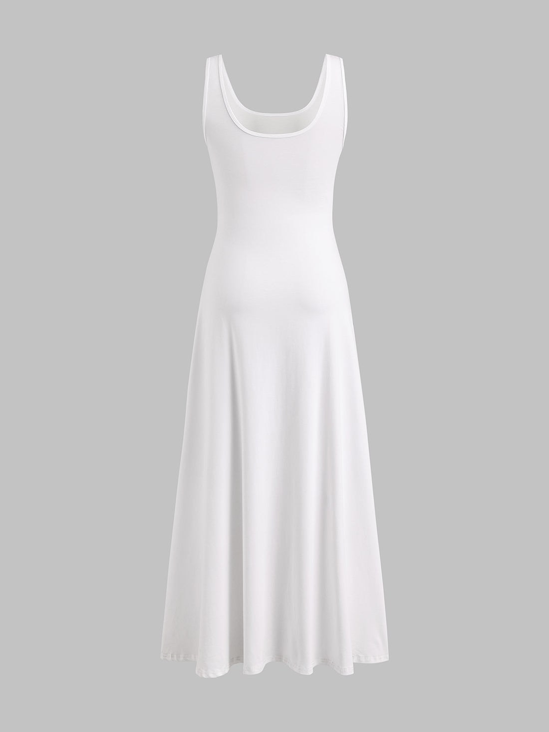 Brick Lane Bow Graphic Print Layered-look Maxi Dress - White