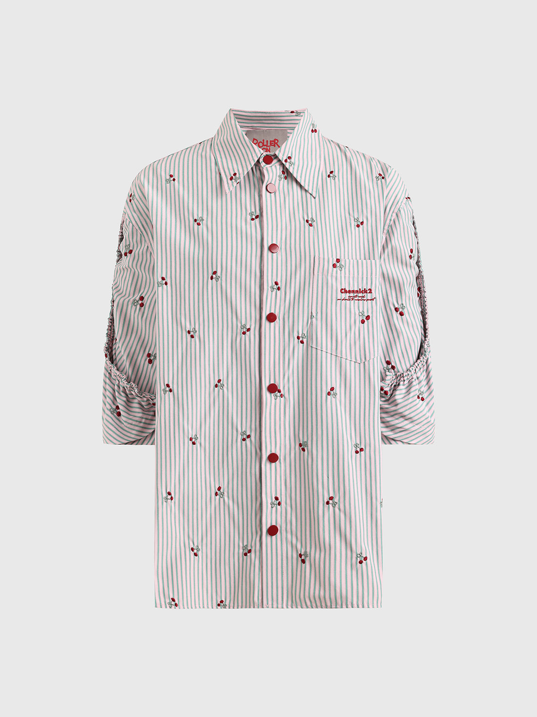 Brick Lane Baggy Abstract Stripe Graphic Shirt - Multi