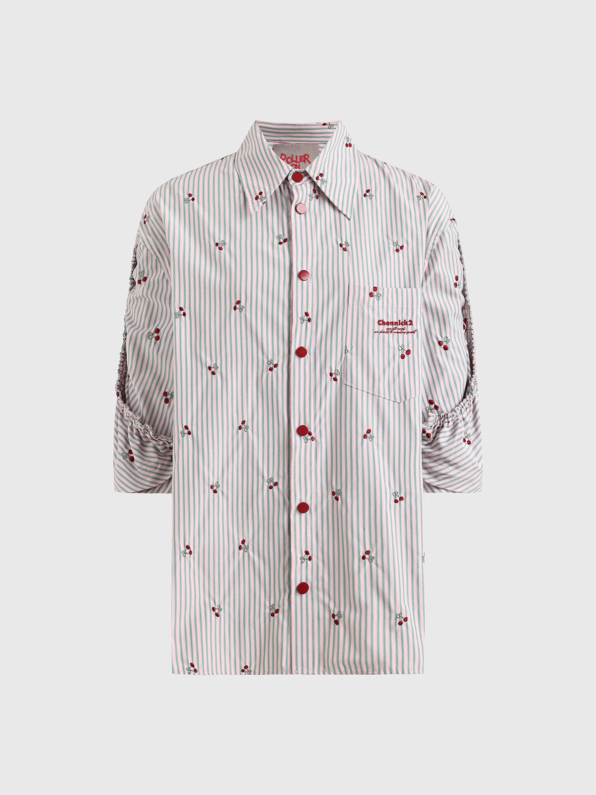 Brick Lane Baggy Abstract Stripe Graphic Shirt - Multi