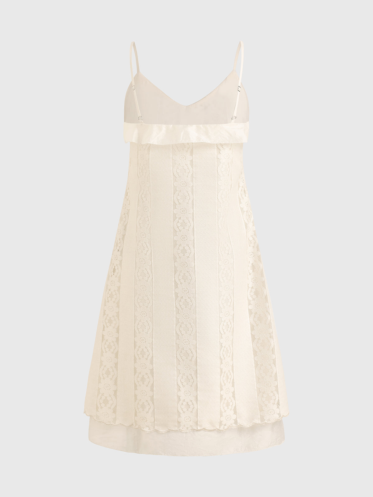 Dolled Office Lace Detailed Cami Maxi Dress - Cream