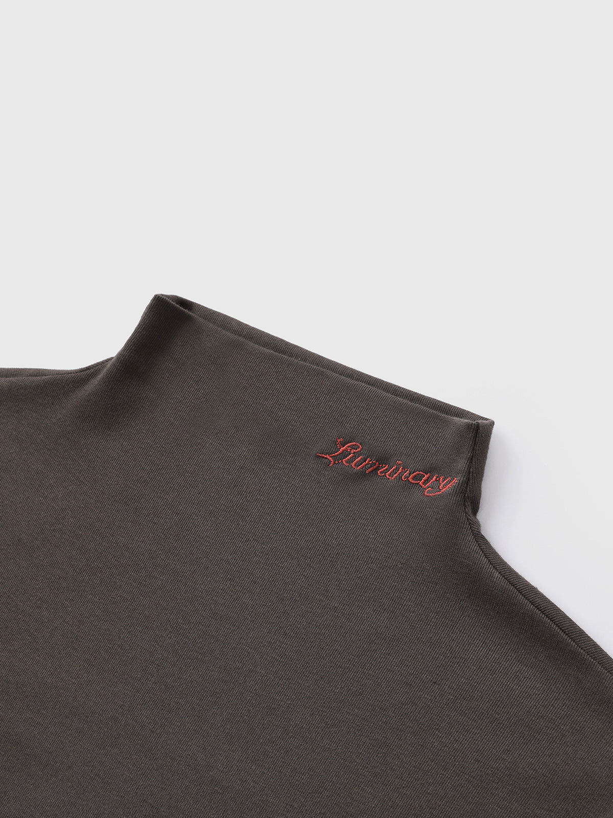 Brick Lane Skimming Draped High Neck Sleeveless Top - Coffee
