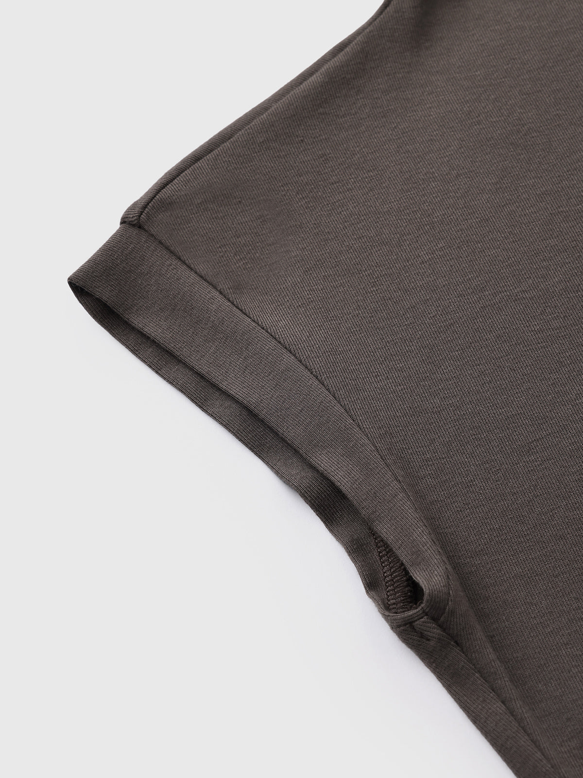Brick Lane Skimming Draped High Neck Sleeveless Top - Coffee