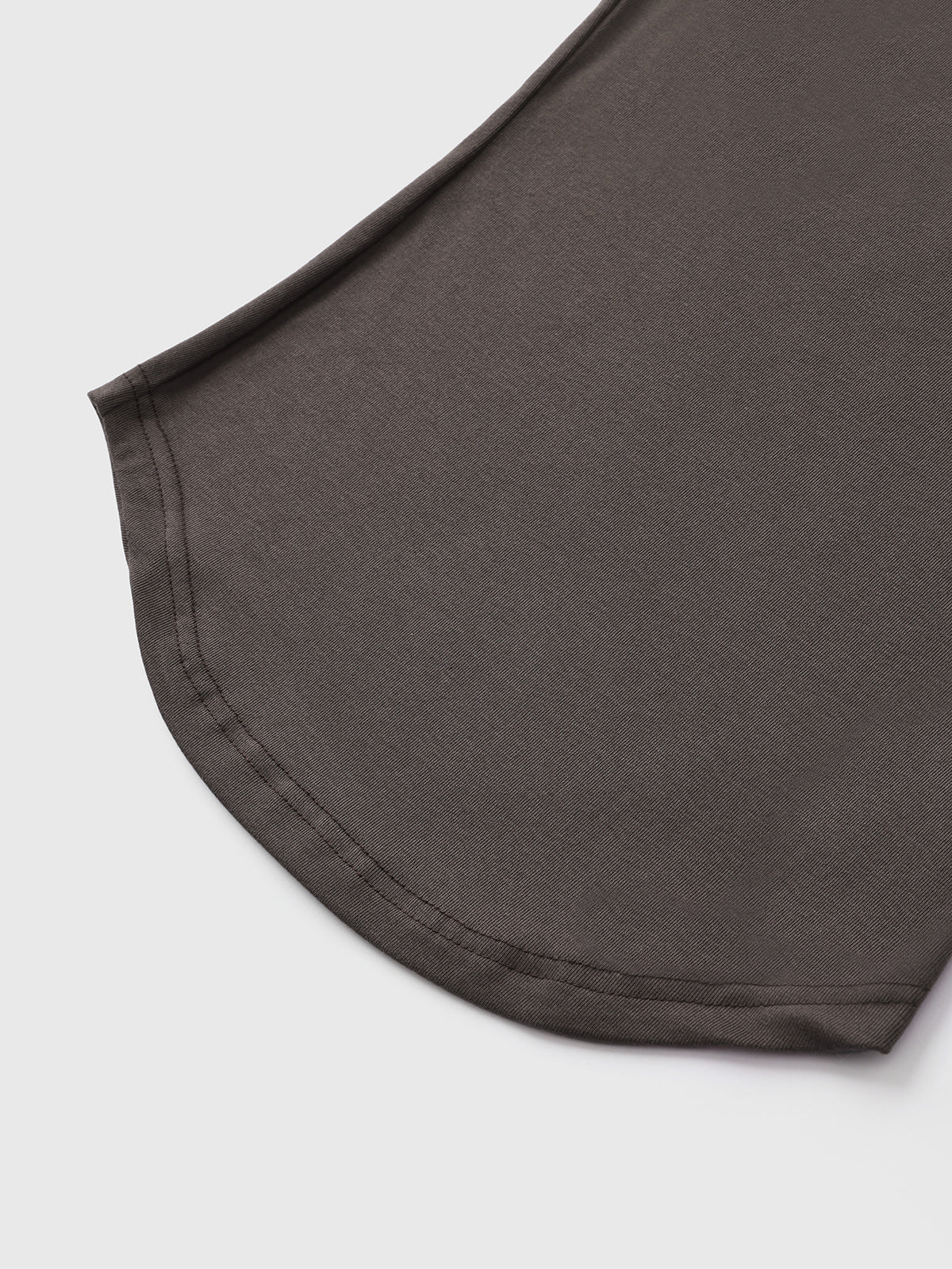 Brick Lane Skimming Draped High Neck Sleeveless Top - Coffee