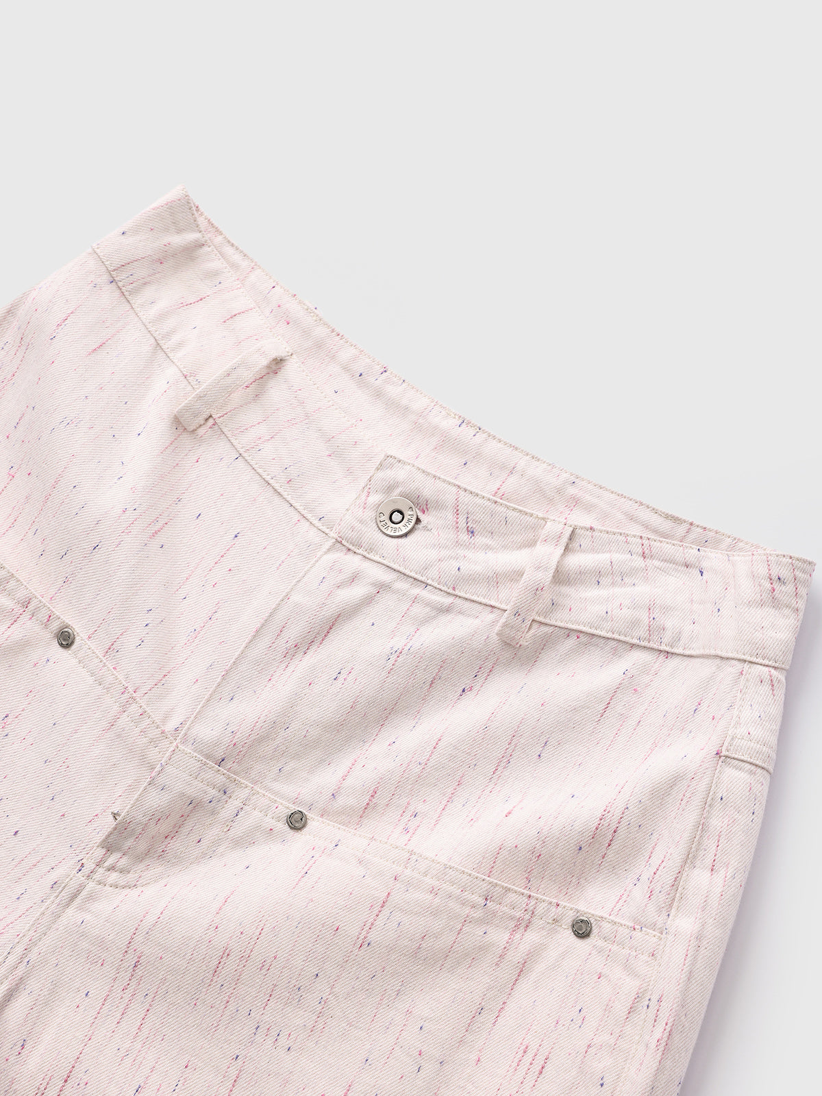 Dolled Office High-waisted Straight Relaxed Pants - Pink