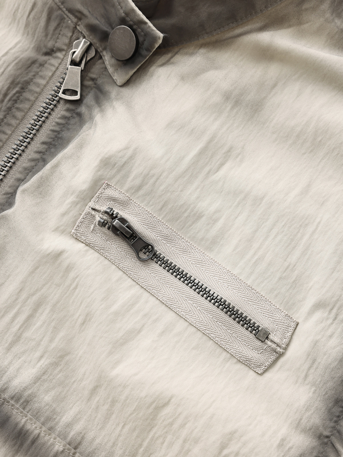 Brick Lane Baggy Contrast Color Utility Vest - Apricot