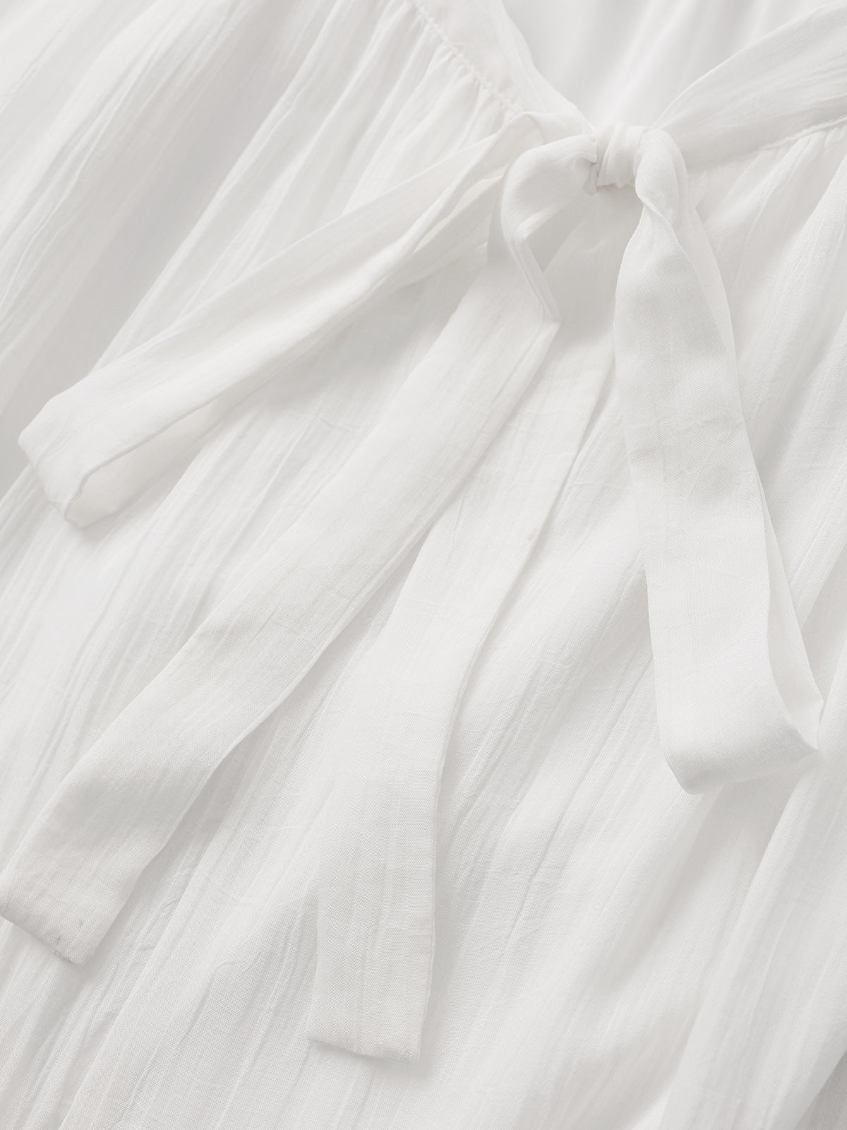 Dolled Office Tie-waist Draped Cami Maxi Dress - White