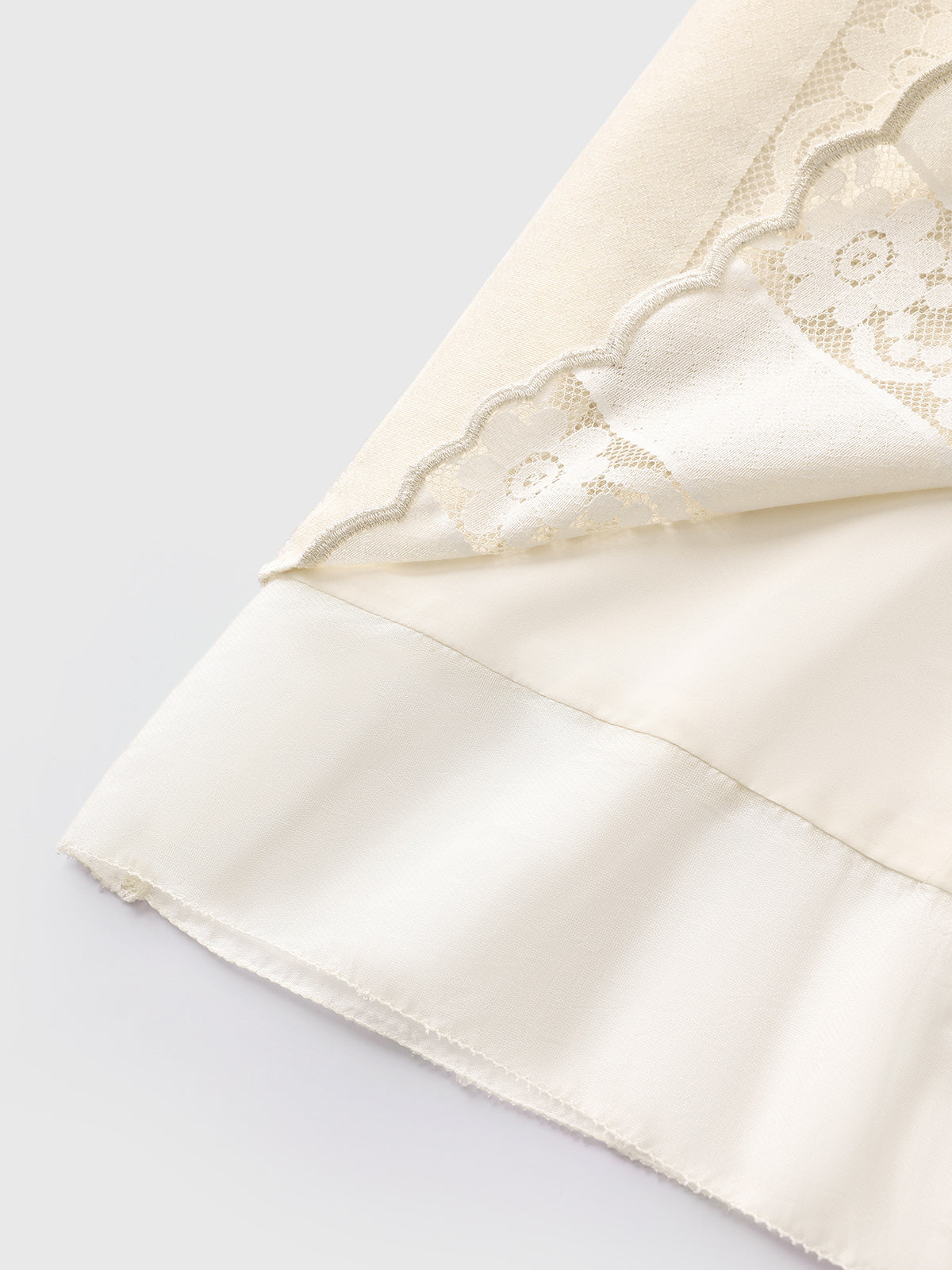 Dolled Office Lace Detailed Cami Maxi Dress - Cream
